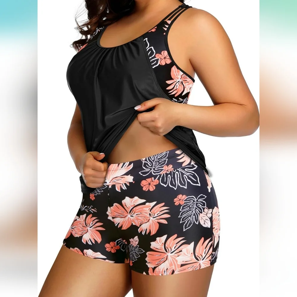 HOLIPICK 2 Piece Tankini Swimsuit - Picture 3 of 10
